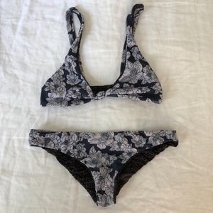 Acacia blue floral bikini